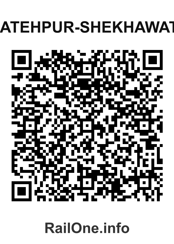 RailOne QR Code for Fatehpur-shekhawati station