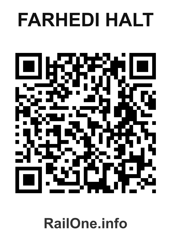 RailOne QR Code for Farhedi Halt station