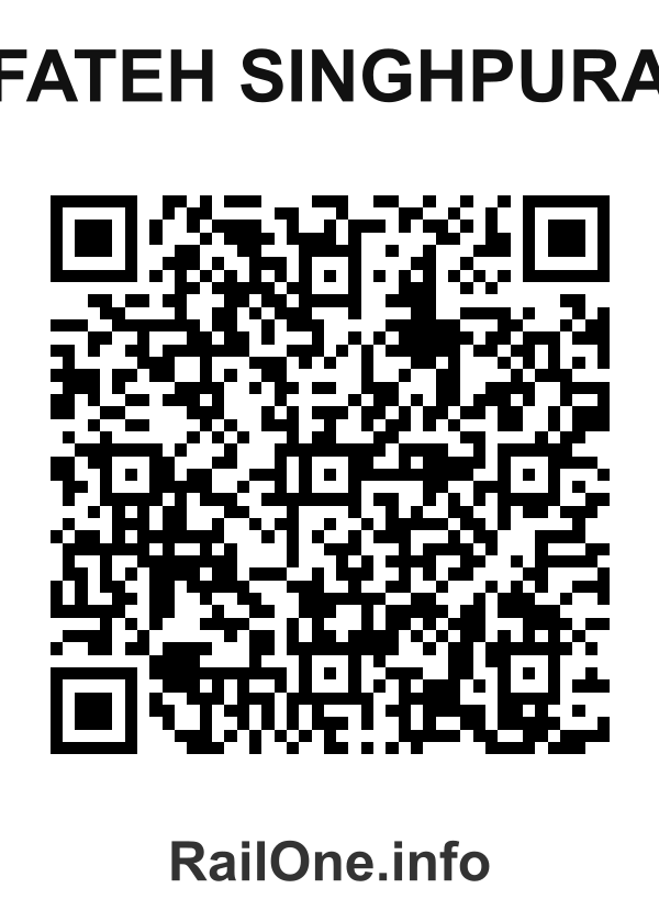 RailOne QR Code for Fateh Singhpura station
