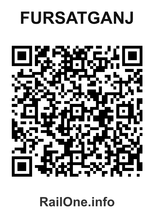 RailOne QR Code for Fursatganj station