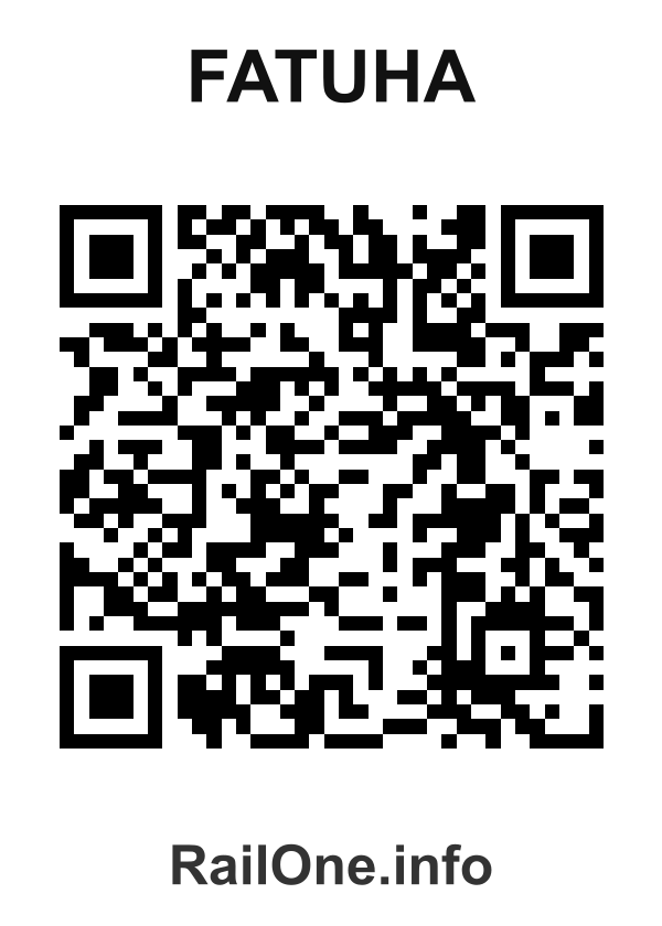 RailOne QR Code for Fatuha station