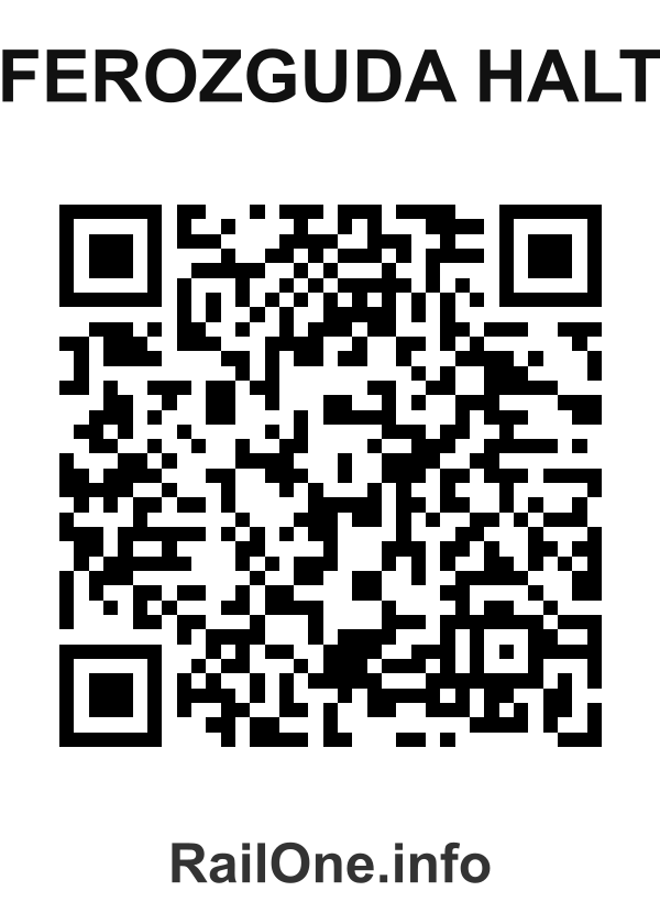 RailOne QR Code for Ferozguda Halt station