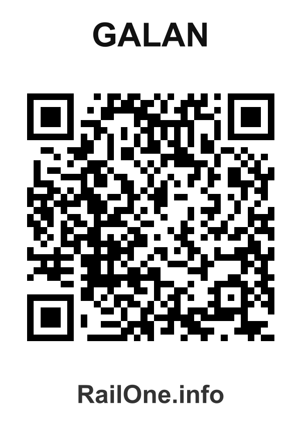 RailOne QR Code for Galan station