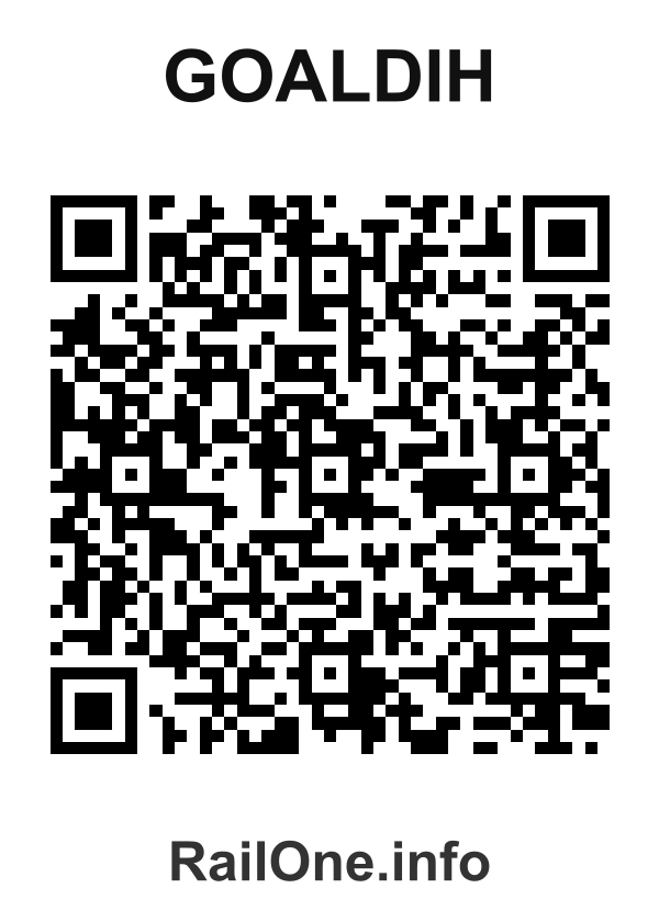 RailOne QR Code for Goaldih station