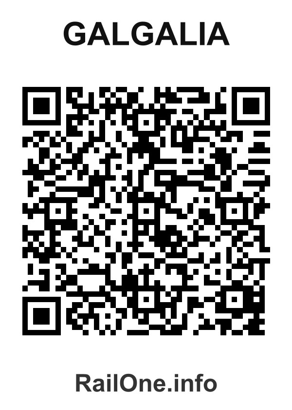 RailOne QR Code for Galgalia station
