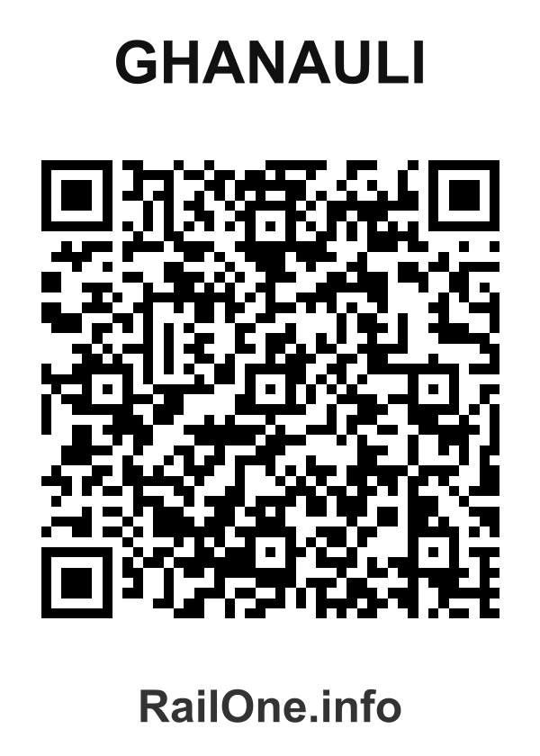 RailOne QR Code for Ghanauli station