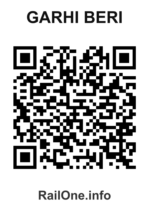 RailOne QR Code for Garhi Beri station