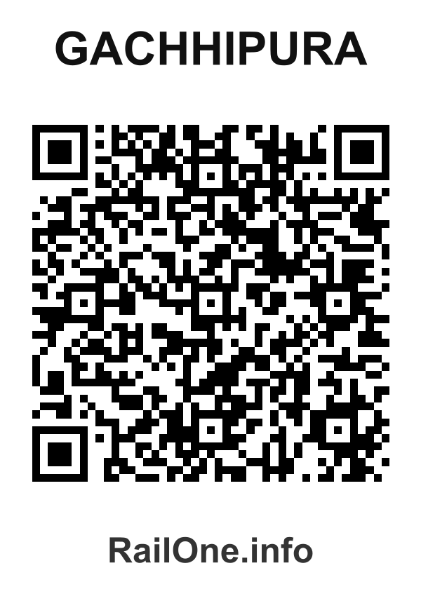 RailOne QR Code for Gachhipura station