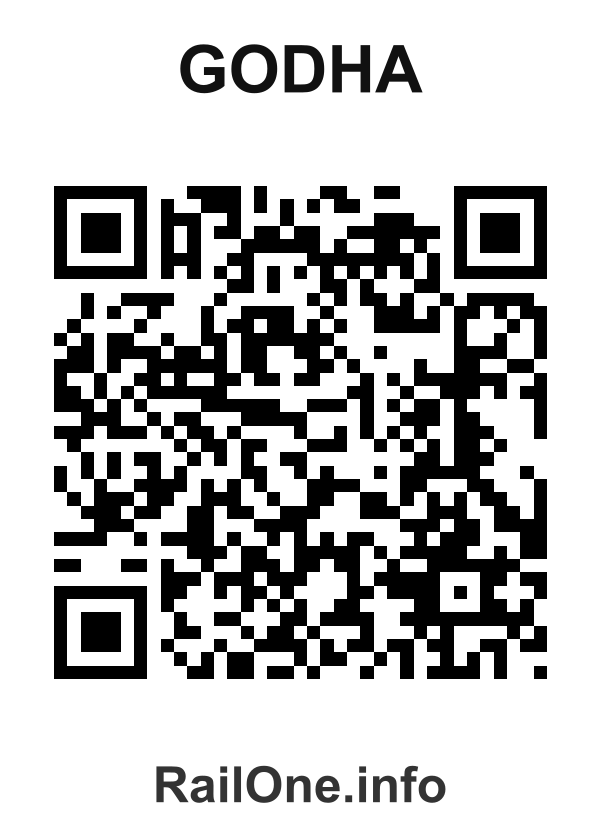 RailOne QR Code for Godha station
