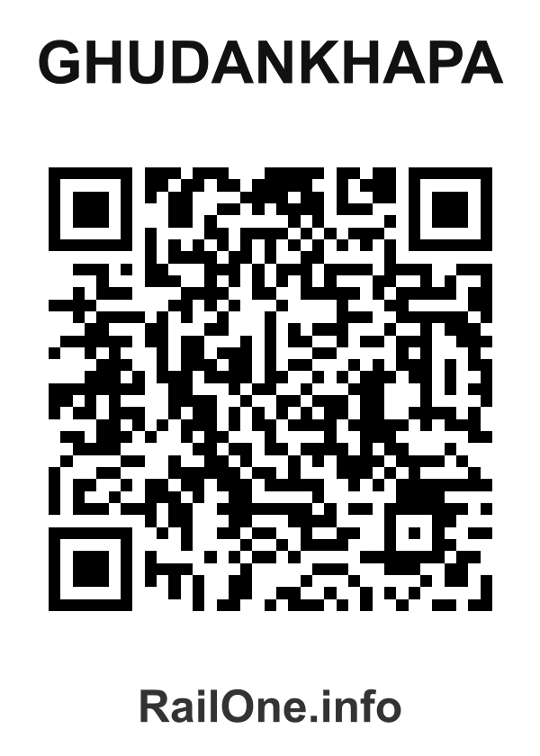 RailOne QR Code for Ghudankhapa station