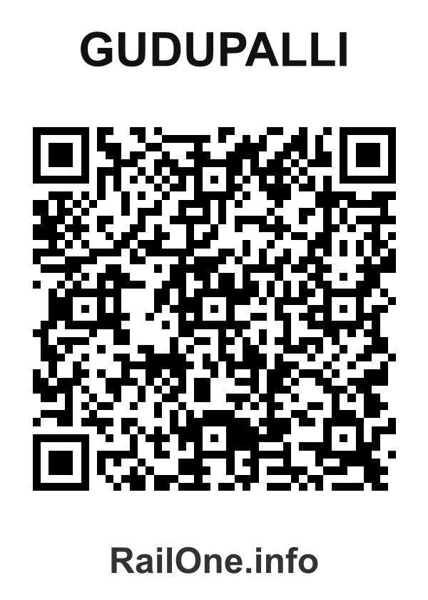 RailOne QR Code for Gudupalli station