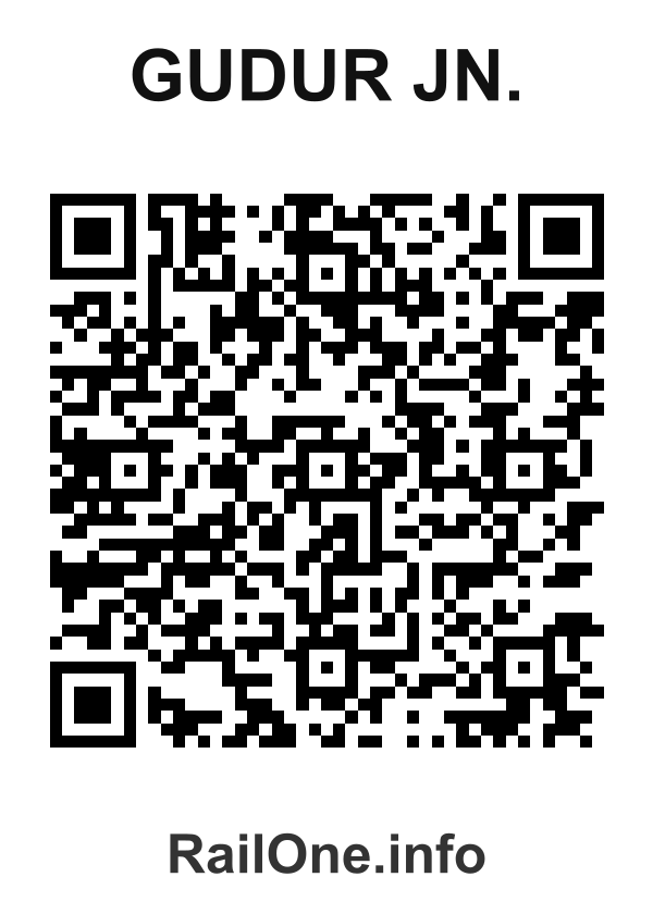 RailOne QR Code for Gudur Jn. station