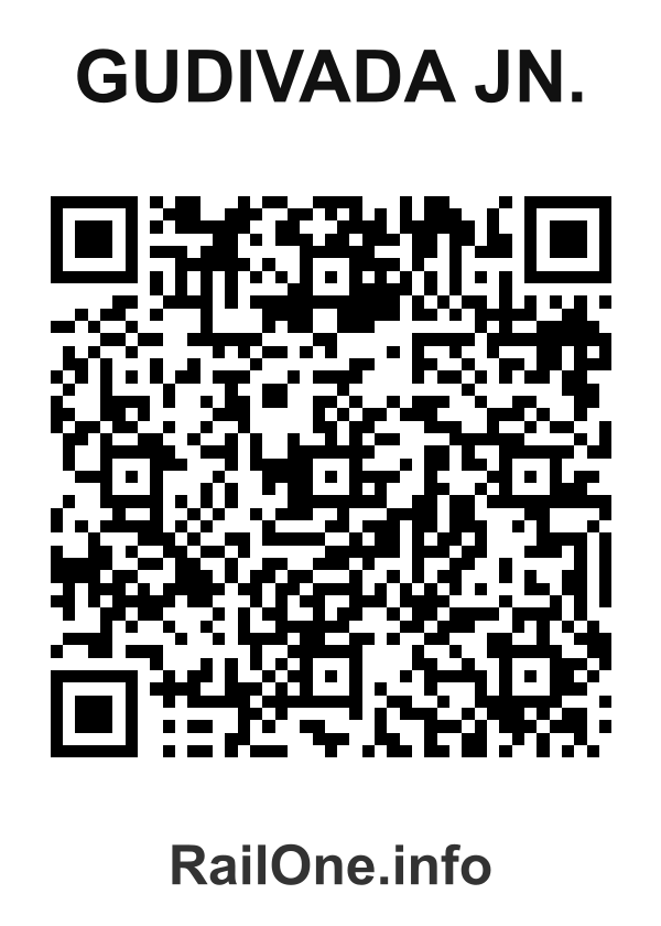 RailOne QR Code for Gudivada Jn. station