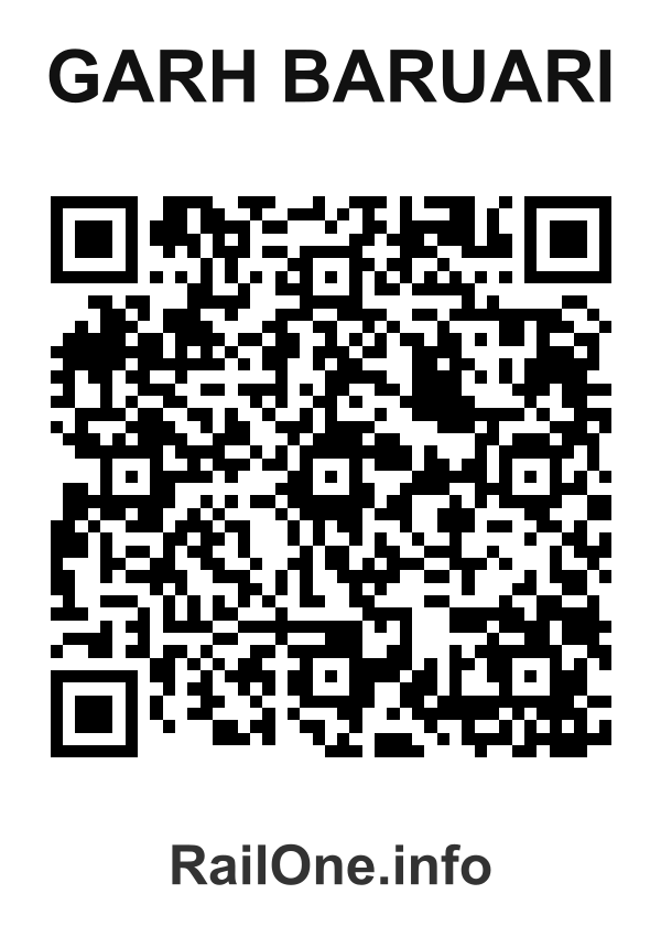 RailOne QR Code for Garh Baruari station