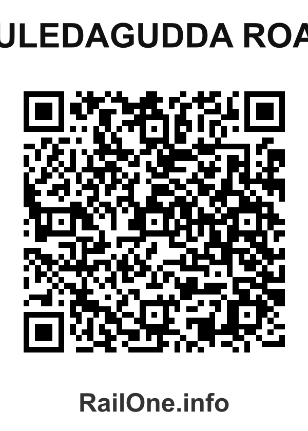 RailOne QR Code for Guledagudda Road station