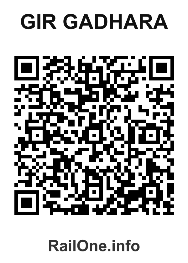 RailOne QR Code for Gir Gadhara station