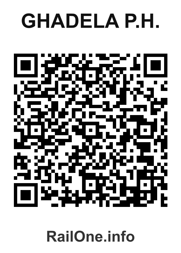 RailOne QR Code for Ghadela P.h. station