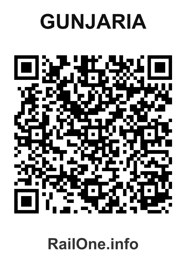 RailOne QR Code for Gunjaria station