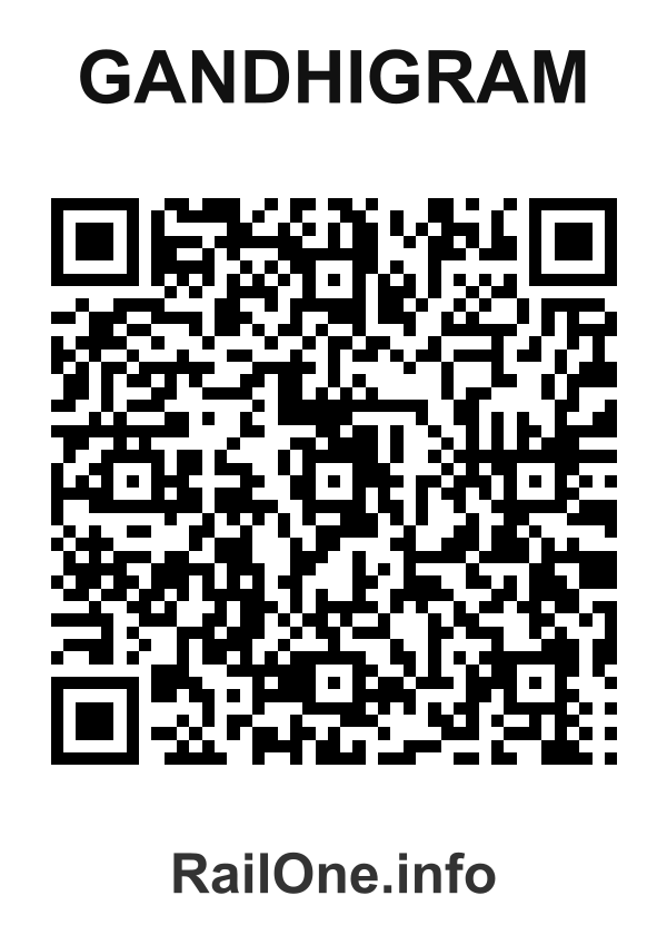 RailOne QR Code for Gandhigram station
