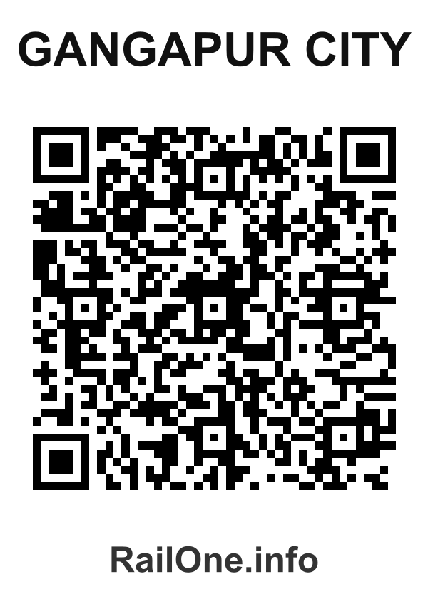 RailOne QR Code for Gangapur City station
