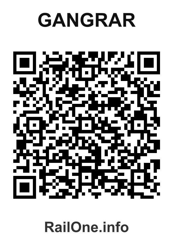 RailOne QR Code for Gangrar station