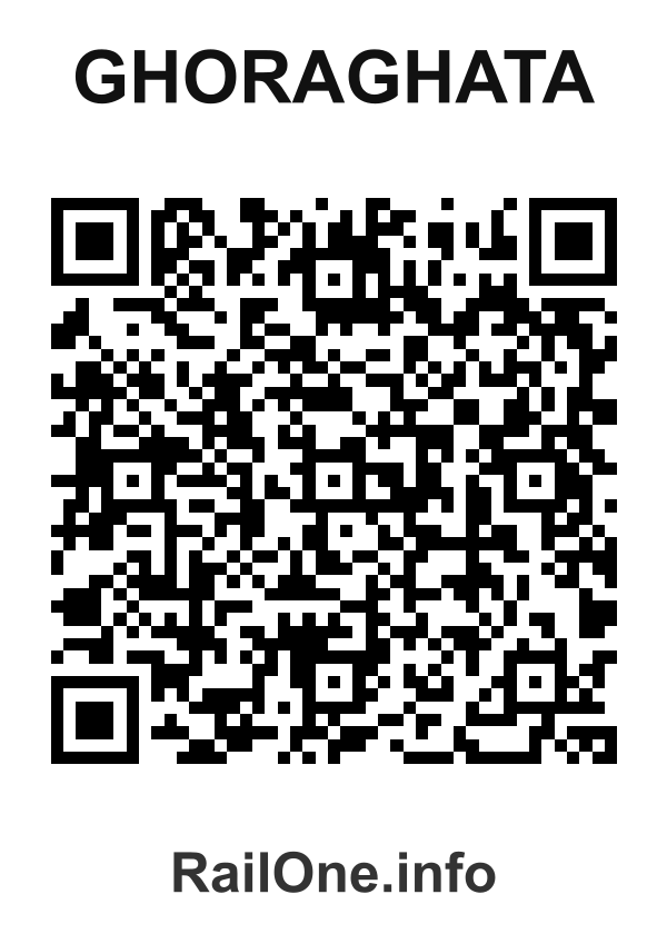 RailOne QR Code for Ghoraghata station