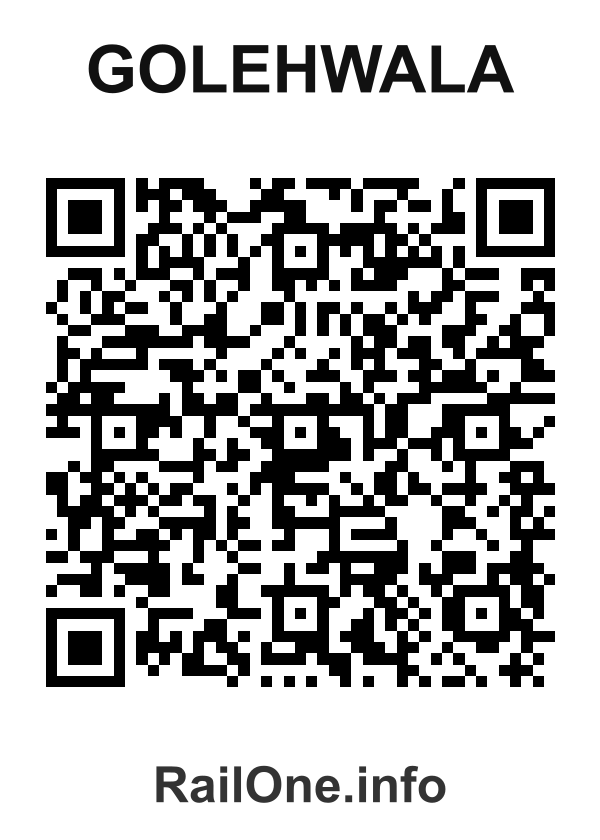 RailOne QR Code for Golehwala station