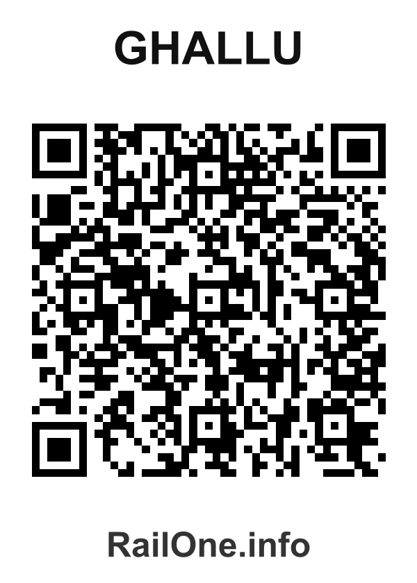 RailOne QR Code for Ghallu station