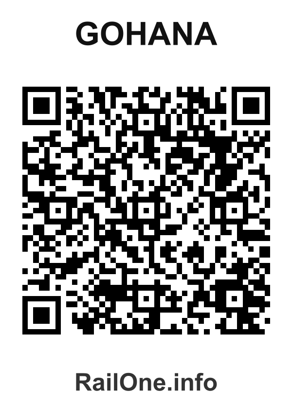 RailOne QR Code for Gohana station
