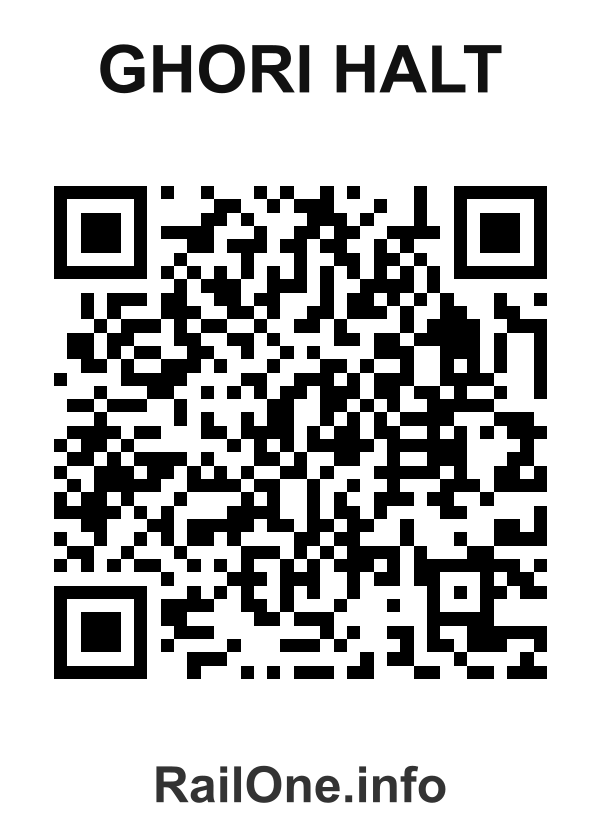 RailOne QR Code for Ghori Halt station