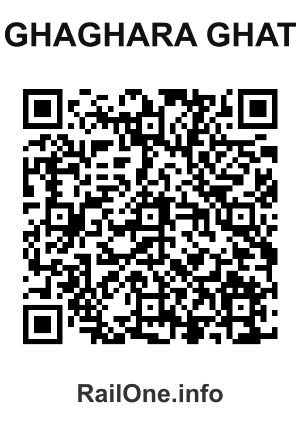 RailOne QR Code for Ghaghara Ghat station