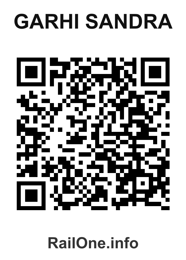 RailOne QR Code for Garhi Sandra station