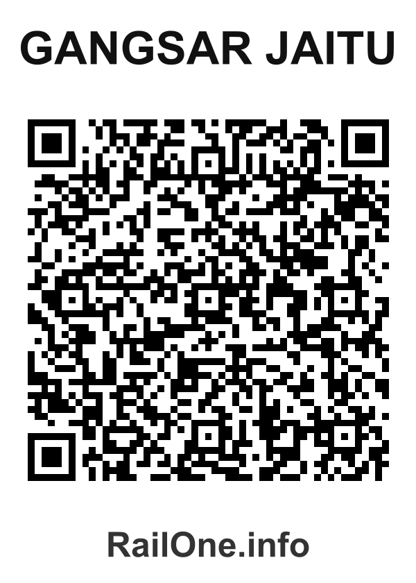 RailOne QR Code for Gangsar Jaitu station
