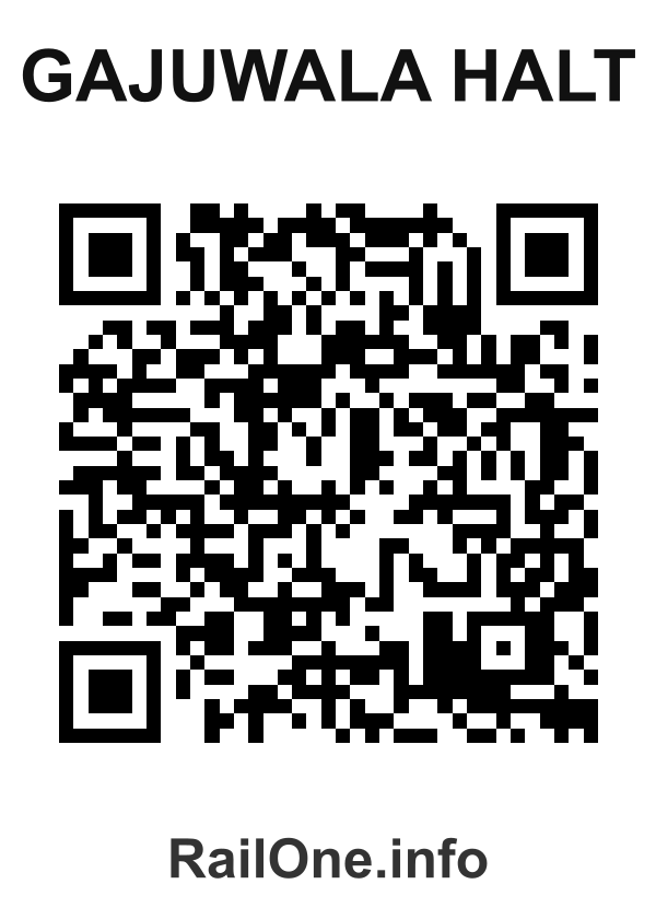 RailOne QR Code for Gajuwala Halt station