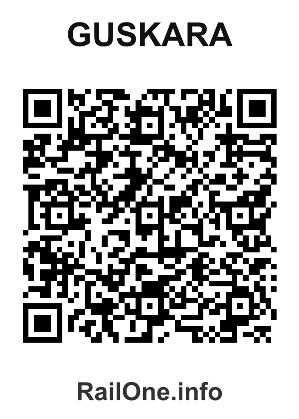 RailOne QR Code for Guskara station