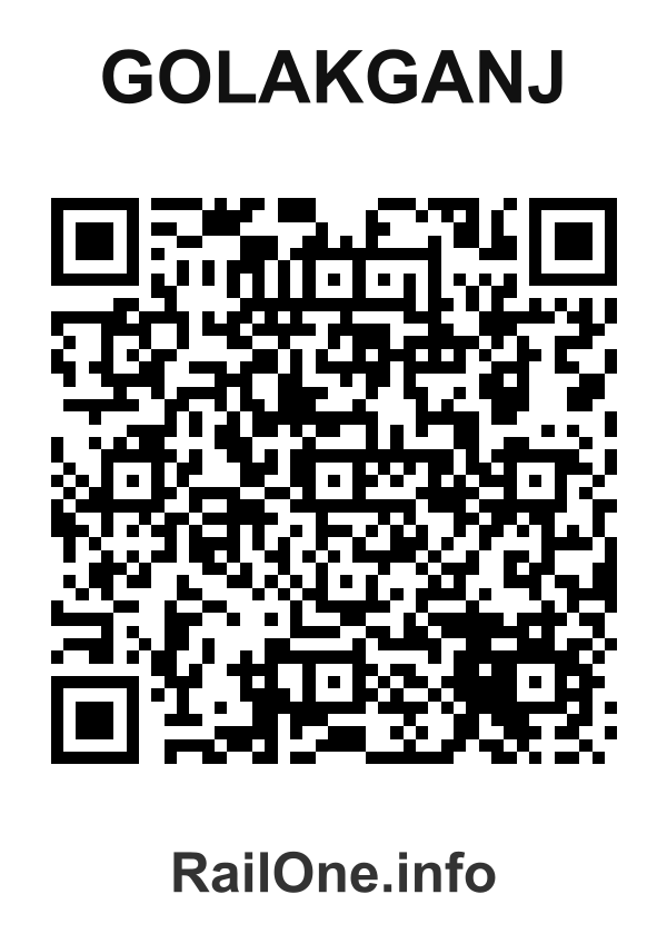 RailOne QR Code for Golakganj station