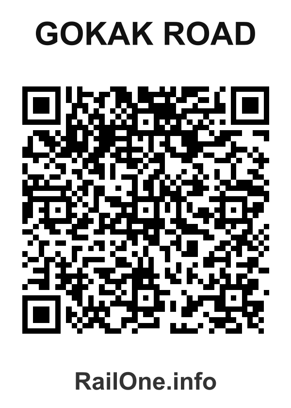 RailOne QR Code for Gokak Road station