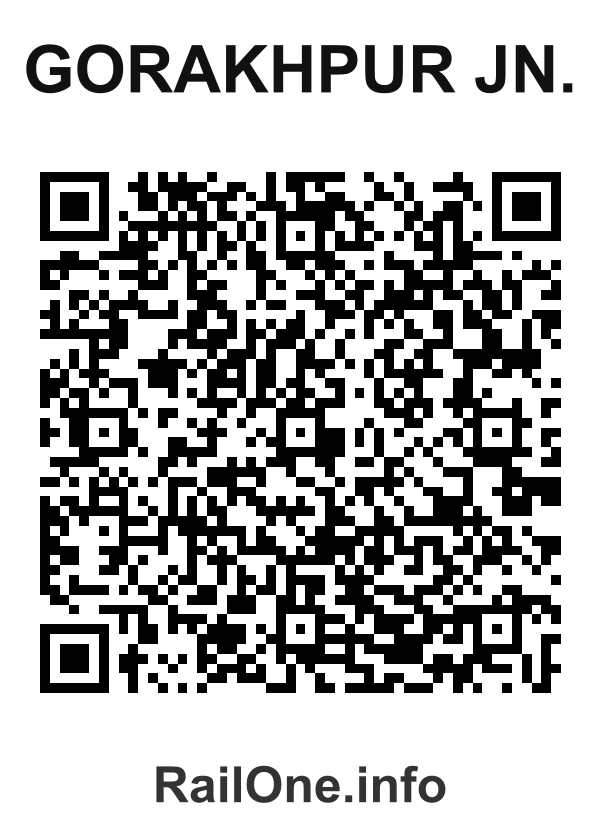 RailOne QR Code for Gorakhpur Jn. station