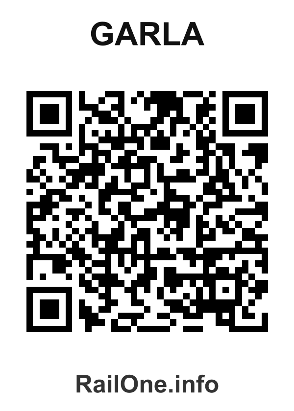 RailOne QR Code for Garla station