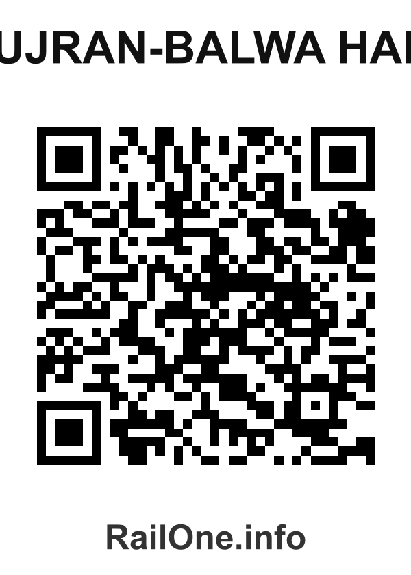 RailOne QR Code for Gujran-balwa Halt station
