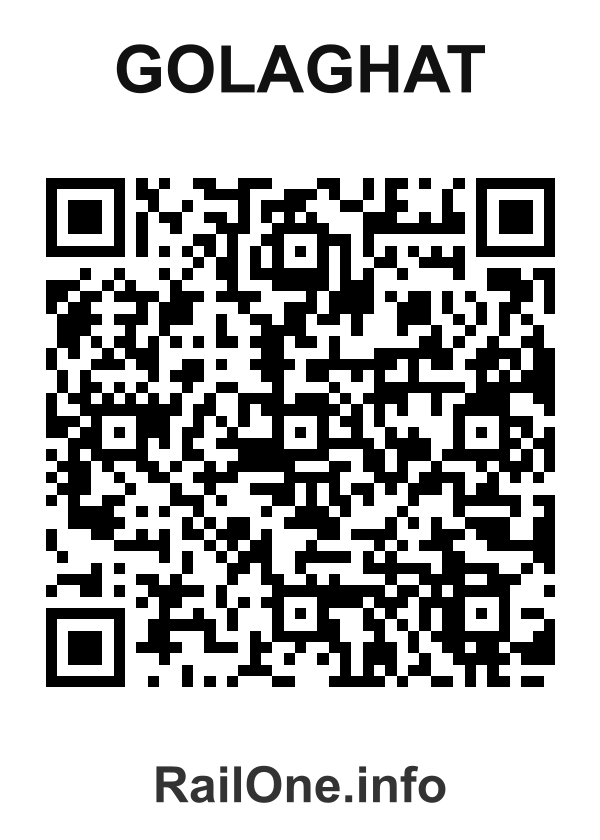 RailOne QR Code for Golaghat station
