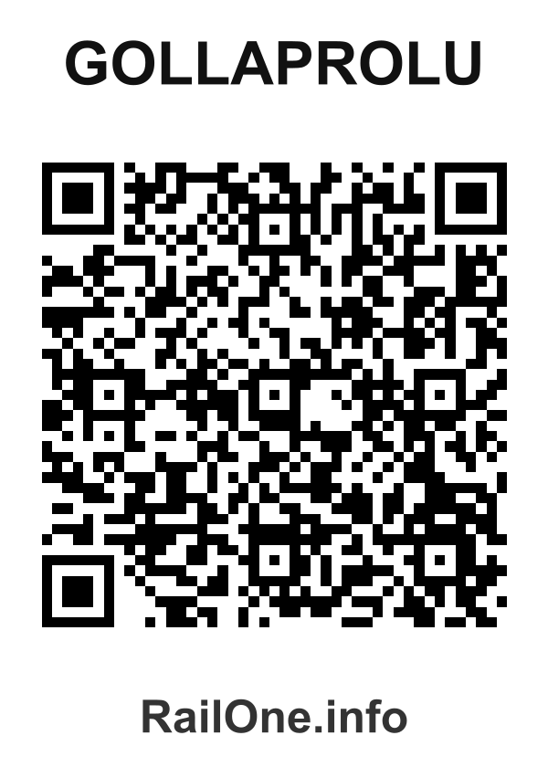 RailOne QR Code for Gollaprolu station