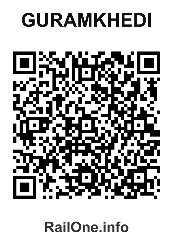 RailOne QR Code for Guramkhedi station