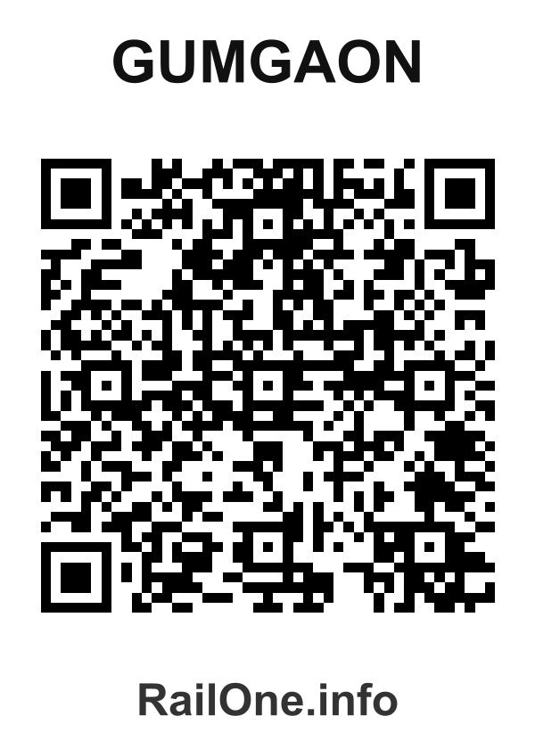 RailOne QR Code for Gumgaon station