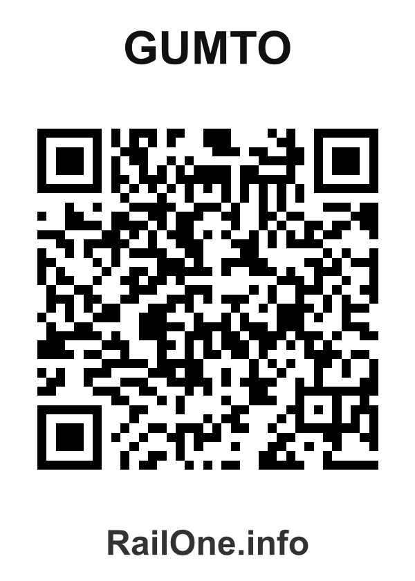 RailOne QR Code for Gumto station