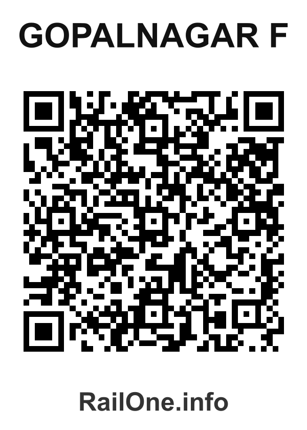 RailOne QR Code for Gopalnagar F station