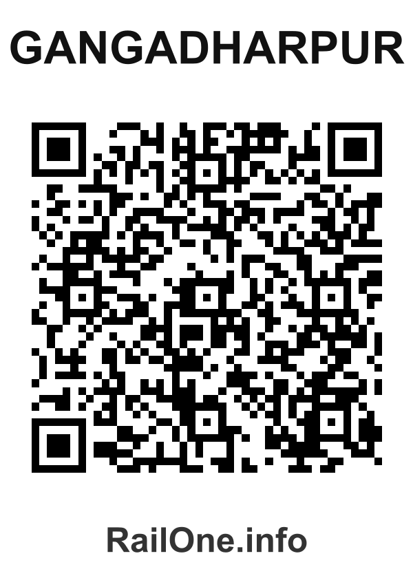 RailOne QR Code for Gangadharpur station