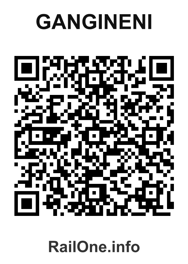 RailOne QR Code for Gangineni station