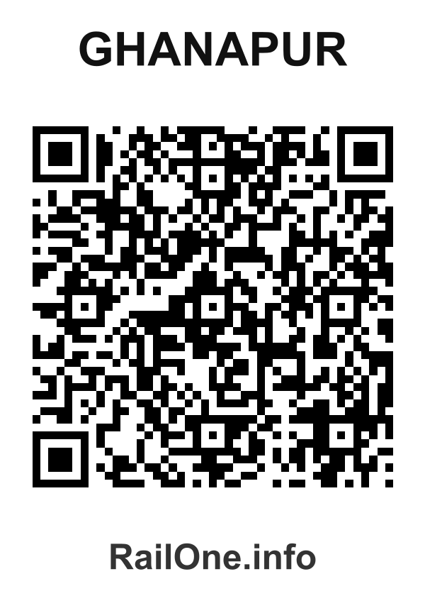 RailOne QR Code for Ghanapur station