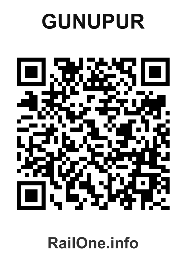 RailOne QR Code for Gunupur station